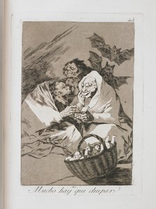 ロスカプリチョスのプレート、1797-1798 作： Francisco de Goya